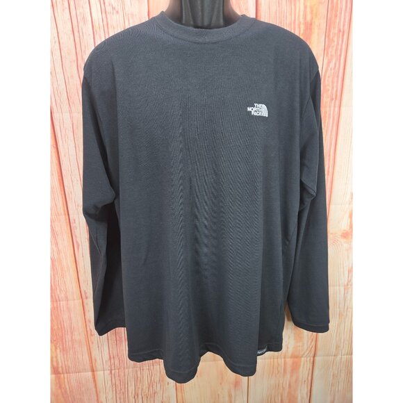The North Face Mens Large Black Long Sleeve Crew Neck Shirt - Picture 1 of 9